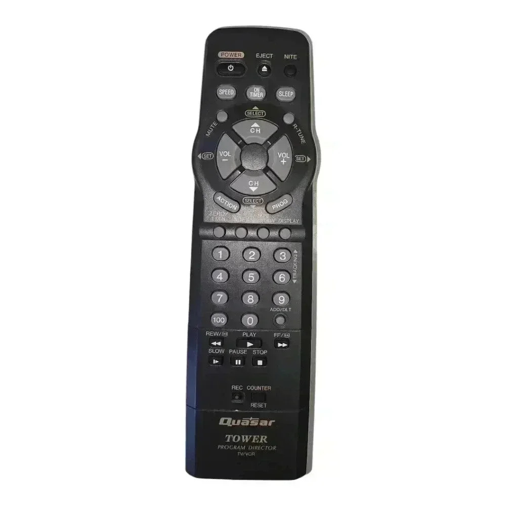 Quasar Tower *READ* Program Director  TV VCR VSQS1606 Black 9129 K1V-001055